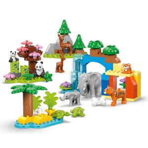 LEGO DUPLO Kasabası 3’ü 1 Arada Vahşi Hayvan Aileleri 10446 - 2 Yaş ve Üzeri Küçük Çocuklar için 10 Hayvan Figürü İçeren Eğitici Oyuncak Yapım Seti (92 Parça)