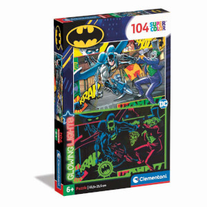 104 Parça Karanlıkta Parlayan Puzzle: DC Comics Batman Supercolor 