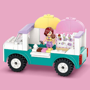 LEGO Friends Heartlake City Dondurma Kamyonu 42644 - 4 Yaş ve Üzeri Çocuklar için Mini Bebek İçeren Yaratıcı Oyuncak Yapım Seti (92 Parça)