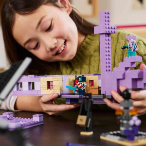 LEGO Minecraft Ender Ejderhası ve End Gemisi 21264 - 8 Yaş ve Üzeri Macera Oyunları Seven Çocuklar İçin Minecraft Video Oyununa Dayalı Yaratıcı Oyuncak Yapım Seti (657 Parça)