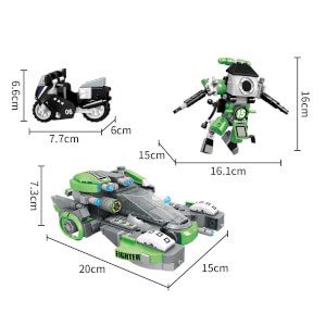 BLX War Uzay Aracı, Robot ve Motosiklet 22809