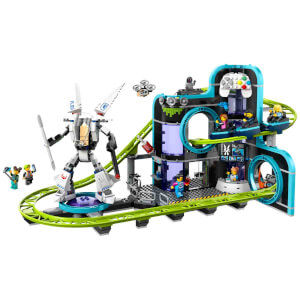 LEGO City Robot Dünyası Hız Treni Parkı 60421 - 8 Yaş ve Üzeri Çocuklar için Yaratıcı Oyuncak Yapım Seti (986 Parça)