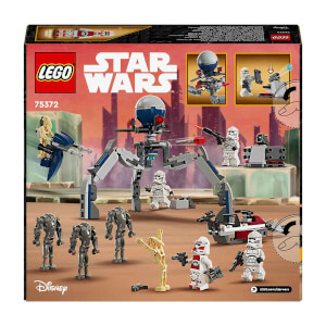 LEGO® Star Wars™ Klon Trooper ve Savaş Droidi Savaş Paketi Seti 75372- 7 Yaş ve Üzeri Star Wars Sevenler için Yaratıcı Oyuncak Yapım Seti (215 Parça)