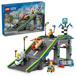 LEGO City Senin Kuralların: Yarış Arabası Rampa Parçası 60460 - 6 Yaş ve Üzeri Çocuklar için Sürücü Minifigürü İçeren Yaratıcı Oyuncak Yapım Seti (436 Parça)