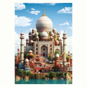 1500 Parça Puzzle: Tac Mahal