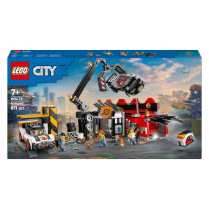 LEGO City Hurdalık ve Arabalar 60472 - 7 Yaş ve Üzeri Çocuklar için Yaratıcı Oyuncak Yapım Seti (871 Parça)