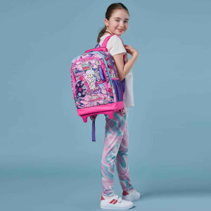 Coral High Graffiti Işıklı Tekerlekli Çekçekli Okul Çantası 23960