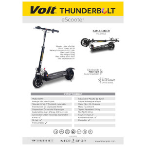 Voit Thunderbolt Elektrikli Scooter 500W