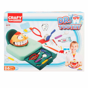 Crafy Dr. Toothy Oyun Hamuru Seti 15 Parça