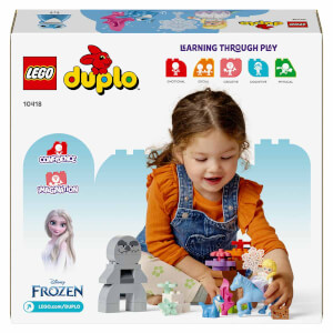 LEGO DUPLO Disney Elsa ve Bruni Büyülü Ormanda 10418 - 2 Yaş ve Üzeri Çocuklar için Elsa Mini Bebek Figürü İçeren Eğitici Oyuncak Yapım Seti (31 Parça)