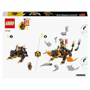 LEGO NINJAGO Cole’un Toprak Ejderhası EVO 71782 - 7 Yaş ve Üzeri Çocuklar İçin Cole ve İskelet Minifigürleri İçeren Yaratıcı Oyuncak Yapım Seti (285 Parça)