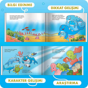 Dikkati Güçlendiren Hikaye Seti: Balina Baliba Kutulu Set 10 Kitap 