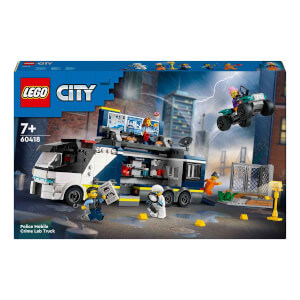 LEGO® City Polis Mobil Suç Laboratuvarı Kamyonu 60418 - 7 Yaş ve Üzeri Çocuklar için Polis Minifigürü İçeren Yaratıcı Oyuncak Yapım Seti (674 Parça)