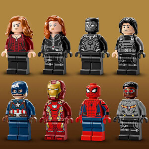 LEGO Marvel Kaptan Amerika: Kahramanların Savaşı Aksiyon Savaşı 76314 - 10 Yaş ve Üzeri Süper Kahraman Seven Çocuklar için 8 Minifigür İçeren Yaratıcı Oyuncak Yapım Seti (736 Parça)