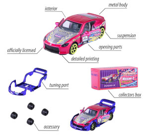 1:64 Majorette Japon Serisi Deluxe Die Cast Model Araba
