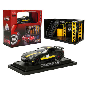 1:32 Sesli ve Işıklı Mercedes Benz GT Die Cast Çek Bırak Model