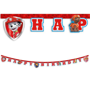 PAW Patrol Desenli Happy Birthday Yazılı Banner