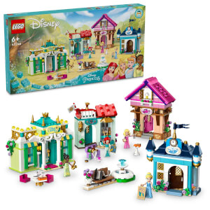 LEGO® ǀ Disney Princess: Disney Prensesi Pazar Macerası 43246 - 6 Yaş ve Üzeri Çocuklar için Tiana, Aurora, Sindirella ve Ariel Minifigürü İçeren Yaratıcı Oyuncak Yapım Seti (817 Parça)