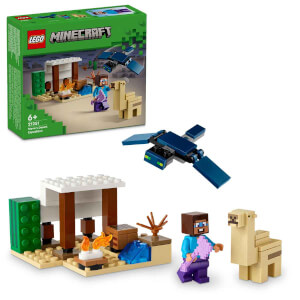 LEGO® Minecraft® Steve'in Çöl Keşfi 21251 - 6 Yaş ve Üzeri Macera Oyunları Yedi Çocuk için 3 Adet LEGO Minecraft Minifigürü İçeren Yaratıcı Oyuncak Yapım Seti (75 Parça)