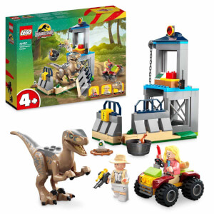 LEGO® Jurassic Park Velociraptor Kaçışı 76957 - 4 Yaş ve Üzeri Çocuklar için Yaratıcı Oyuncak Dinozor Yapım Seti (137 Parça)