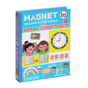 Manyetik Magnet Hikaye Oluşturma Zamanı Öğreniyorum