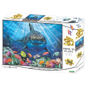 500 Parça 3D Puzzle: Büyük Beyaz Köpekbalığı 