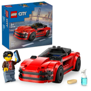 LEGO City Kırmızı Spor Araba 60448 - 5 Yaş ve Üzeri Çocuklar için Yaratıcı Oyuncak Yapım Seti (109 Parça)