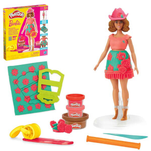 Play Doh Barbie Çiçekli ve Püsküllü Oyun Hamuru Seti