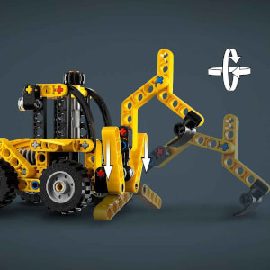 LEGO Technic Kazıcı Yükleyici 42197 - 7 Yaş ve Üzeri Çocuklar için İnşa Edilebilen Oyuncak İnşaat Aracı Yapım Seti (104 Parça)