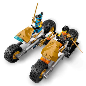 LEGO NINJAGO Ninja Ekibi Kombo Araç 71820 – 9 Yaş ve Üzeri İçin Planör, Yarış Arabası ve 2 Motosiklet İçeren 4’ü 1 Arada Yaratıcı Oyuncak Yapım Seti (576 Parça)