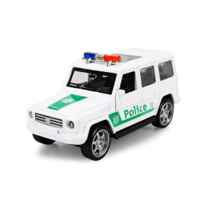 Maxx Wheels Işıklı Polis Jeep Model Arabalar 12 cm