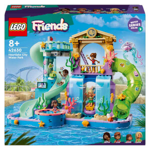 LEGO Friends Heartlake City Su Parkı 42630 - 8 Yaş ve Üzeri Çocuklar için Leo, Aliya ve Sara Minifigürü İçeren Yaratıcı Oyuncak Yapım Seti (814 Parça)