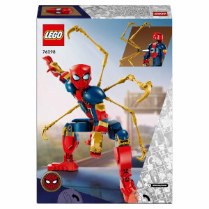 LEGO Marvel Iron Örümcek Adam Yapım Figürü 76298 - 8 Yaş ve Üzeri Süper Kahraman Seven Çocuklar için Koleksiyonluk Yaratıcı Oyuncak Yapım Seti (303 Parça)