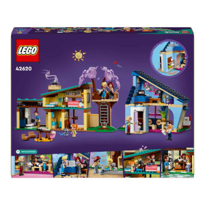 LEGO® Friends Olly ve Paisley'nin Aile Evleri 42620 - 7 Yaş ve Üzeri Çocuklar için 5 Minifigür İçeren Yaratıcı Oyuncak Yapım Seti (1126 Parça)