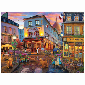 1000 Parça Puzzle: Cafe Montmartre