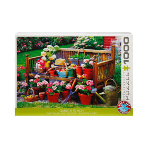 1000 Parça Puzzle : Garden Bench