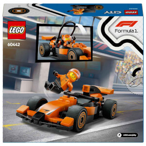 LEGO City McLaren Yarış Arabalı F1 Sürücüsü 60442 - 6 Yaş ve Üzeri Çocuklar için Mini Yarış Arabası İçeren Yaratıcı Oyuncak Yapım Seti (86 Parça)