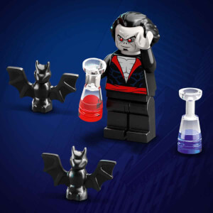 LEGO® Marvel Miles Morales Morbius’a Karşı 76244 - 7 Yaş ve Üzeri için Minifigür ve Araba İçeren Örümcek Adamlı Oyuncak Yapım Seti (220 Parça)