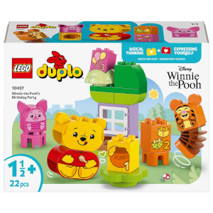 LEGO DUPLO Disney Ayı Winnie’nin Doğum Günü Partisi 10457 - 1,5 Yaş ve Üzeri Çocuklar için Eğitici Oyuncak Yapım Seti (22 Parça)