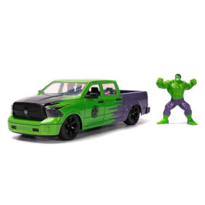 1:24 Marvel Avengers 2014 RAM 1500 Pickup Model Araba ve Hulk Figür