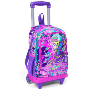 Coral High Graffiti Işıklı Tekerlekli Çekçekli Okul Çantası 23960
