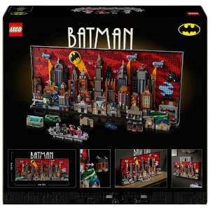 LEGO DC Batman: The Animated Series Gotham City 76271 Süper Kahraman Seven Yetişkinler için Koleksiyonluk Yaratıcı Sergileme Modeli Yapım Seti 4210 Parça