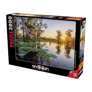 3000 Parça Puzzle: Duck Lake Günbatımı