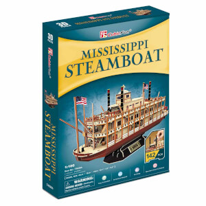 142 Parça 3D Puzzle: Mississippi Buharlı Gemisi