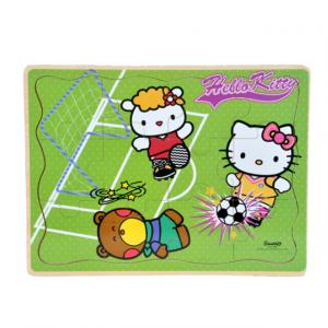 Hello Kitty Sporlar Ahşap Puzzle 