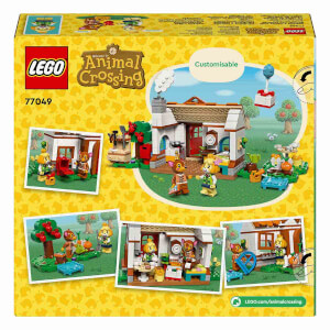 LEGO Animal Crossing Isabelle Ev Ziyaretinde 77049 - 6 Yaş ve Üzeri Çocuklar için İnşa Edilebilen Yaratıcı Oyuncak Yapım Seti (389 Parça)