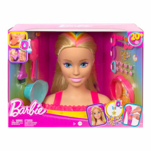 Barbie Color Reveal Gökkuşağı Saçlı Büstü ve Aksesuarları HMD78