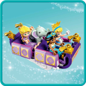 LEGO® | Disney Prensesin Büyülü Yolculuğu 43216 - 6 Yaş ve Üzeri Çocuk Çocuklar İçin Rapunzel, Yasemin ve Sindirella Minifigürü İçeren Eğlenceli Oyunlar Sunan Yaratıcı Oyuncak Yapım Seti (320 Parça)