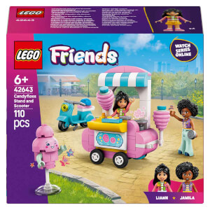 LEGO Friends Pamuk Şeker Standı ve Scooter 42643 - 6 Yaş ve Üzeri Çocuklar için Mini Bebek İçeren Yaratıcı Oyuncak Yapım Seti (110 Parça)