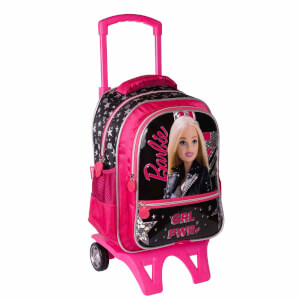 Barbie Girl Power Çekçekli Okul Çantası 2668